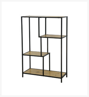 Etajeră Bilote tip 1 negru/ stejar
