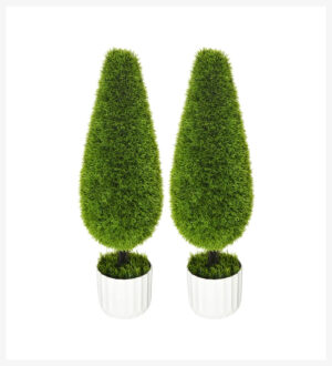 Set 2 plante artificiale cu ghiveci