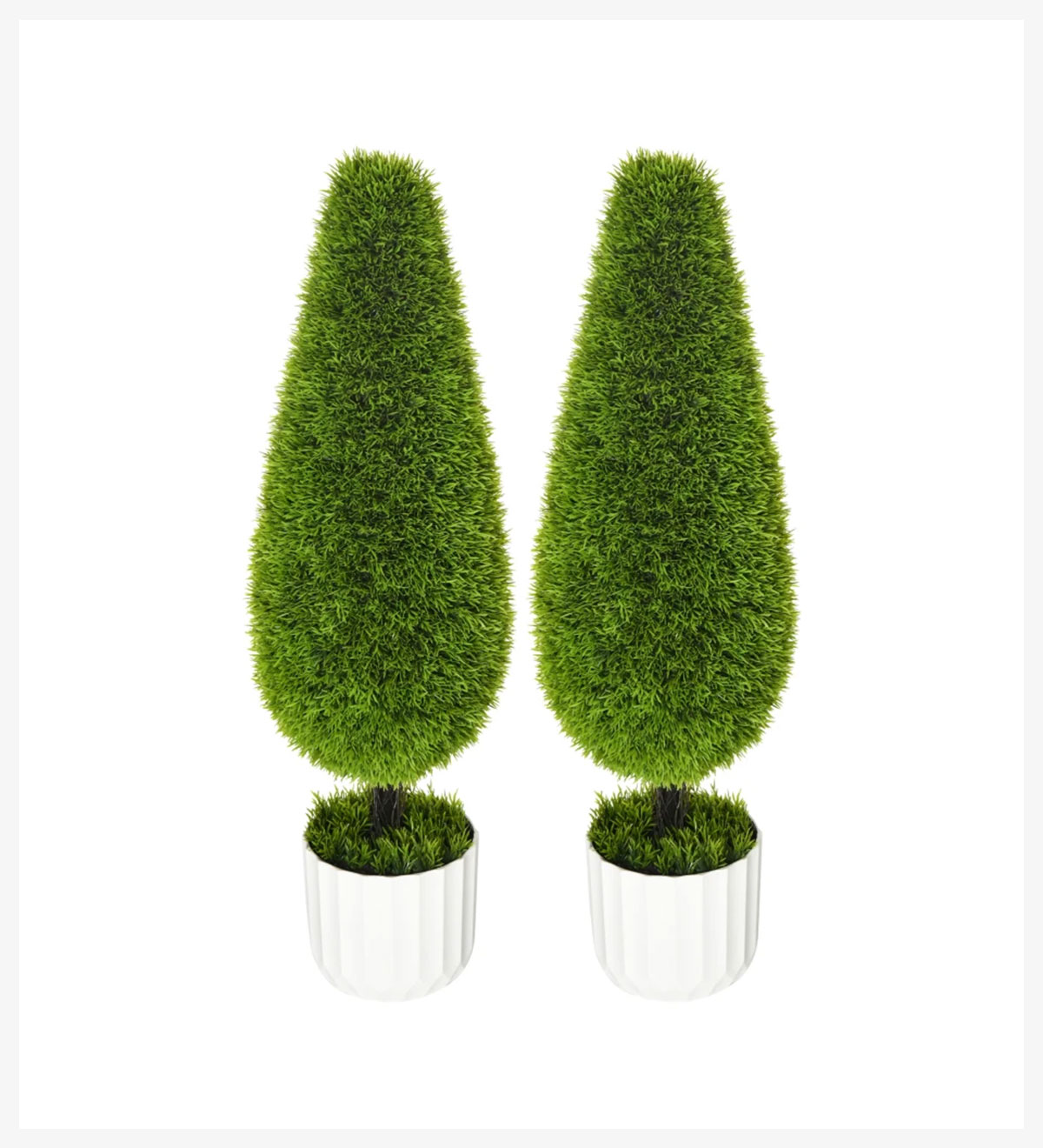 Set 2 plante artificiale cu ghiveci