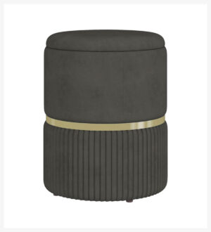 Taburet tapitat gri 44 cm