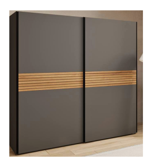 Metropol 1,50 antracit Dulap 2 usi culisante Antracit/ Riflaj