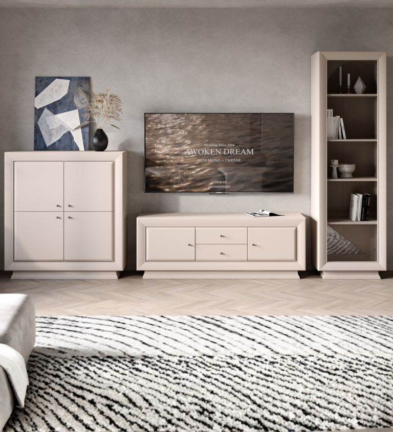 Living Largo L3.20 , 4 piese, fronturi mdf,casmir